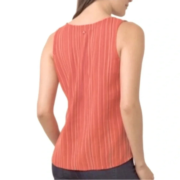 Prana Jardin Striped Boho Coral Tank Top Size XS - Picture 6 of 8